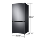 18 cu. ft. Smart Counter Depth 3-Door French Door Refrigerator in Stainless Steel - (RF18A5101SR)