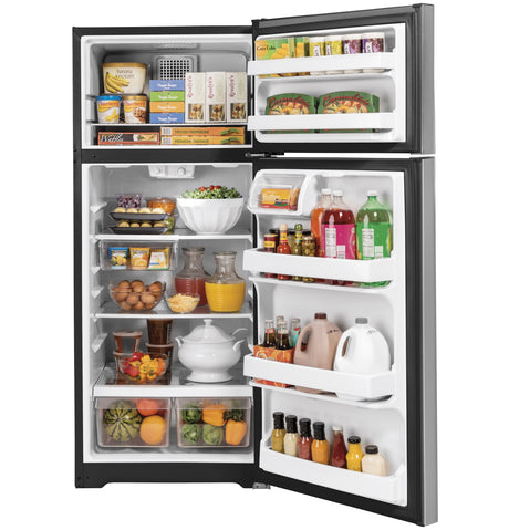 GE(R) 17.5 Cu. Ft. Top-Freezer Refrigerator - (GTS18GSNRSS)