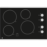 GE(R) 30" Built-In Knob Control Electric Cooktop - (JP3030SJSS)