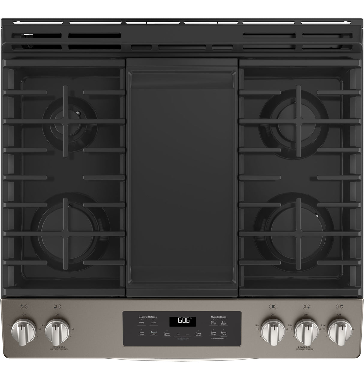 GE(R) 30" Slide-In Front Control Gas Range - (JGSS66EELES)