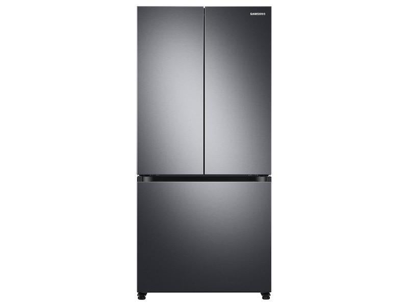 18 cu. ft. Smart Counter Depth 3-Door French Door Refrigerator in Black Stainless Steel - (RF18A5101SG)