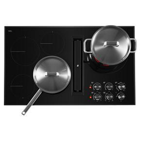 Black Floating Glass 36" JX3 Electric Downdraft Cooktop