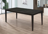 Louise - Rectangular Extension Leaf Dining Table - Black