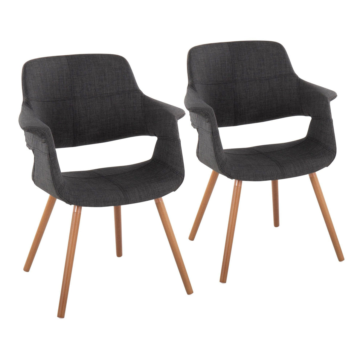 Vintage Flair - Chair (Set of 2) - Brown Legs