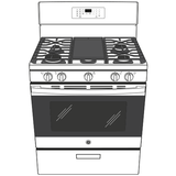 GE(R) 30" Free-Standing Gas Range - (JGB660SPSS)