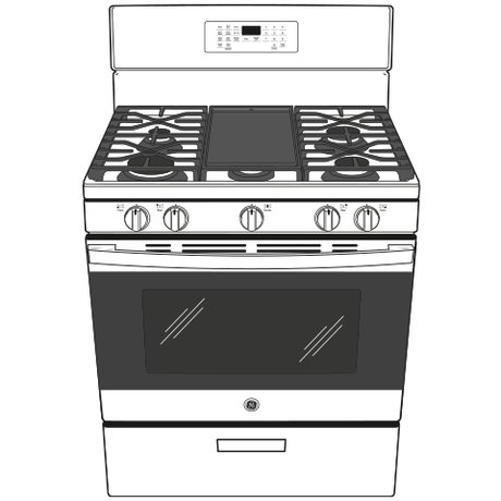 GE(R) 30" Free-Standing Gas Range - (JGB660EPES)