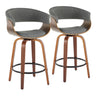 Vintage Mod - 26" Fixed-Height Counter Stool (Set of 2) - Black Footrest