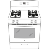 GE(R) 30" Free-Standing Gas Range - (JGBS60DEKWW)