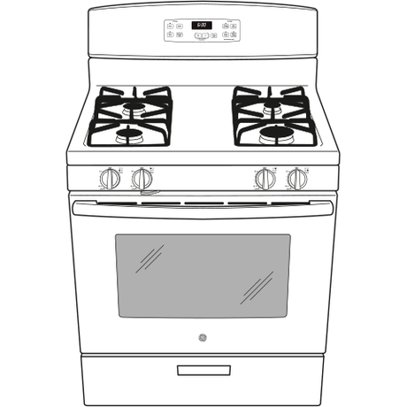 GE(R) 30" Free-Standing Gas Range - (JGBS60DEKWW)