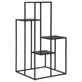 Rito - 4-Tier Display Shelf - Rustic Brown And Black