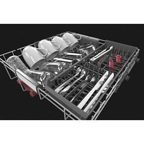 44 dBA Dishwasher In PrintShield Finish With FreeFlex Third Rack - Black - 23,88" Width