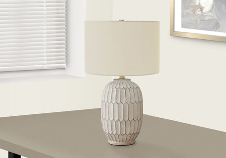 Table Lamp, Lighting, Transitional - Cream