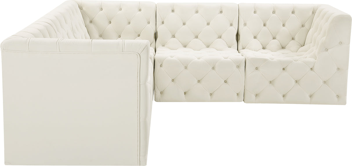 Tuft - Modular Sectional 5 Piece - Cream