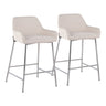 Daniella - Contemporary Fixed Height Counter Stool (Set of 2)