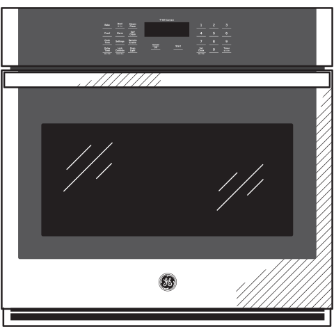 GE(R) 30" Smart Built-In Self-Clean Single Wall Oven with Never-Scrub Racks - (JTS3000DNWW)