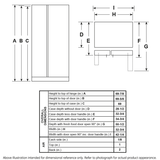 GE(R) 23.0 Cu. Ft. Side-By-Side Refrigerator - (GSS23GGPWW)