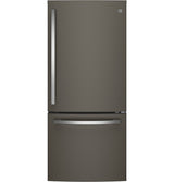 GE(R) ENERGY STAR(R) 21.0 Cu. Ft. Bottom-Freezer Refrigerator - (GDE21EMKES)