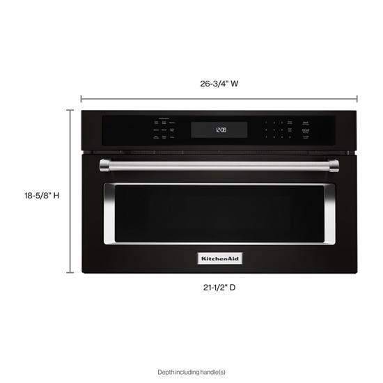 27" Built In Microwave Oven With Convection Cooking - Black