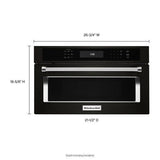 27" Built In Microwave Oven With Convection Cooking - Black