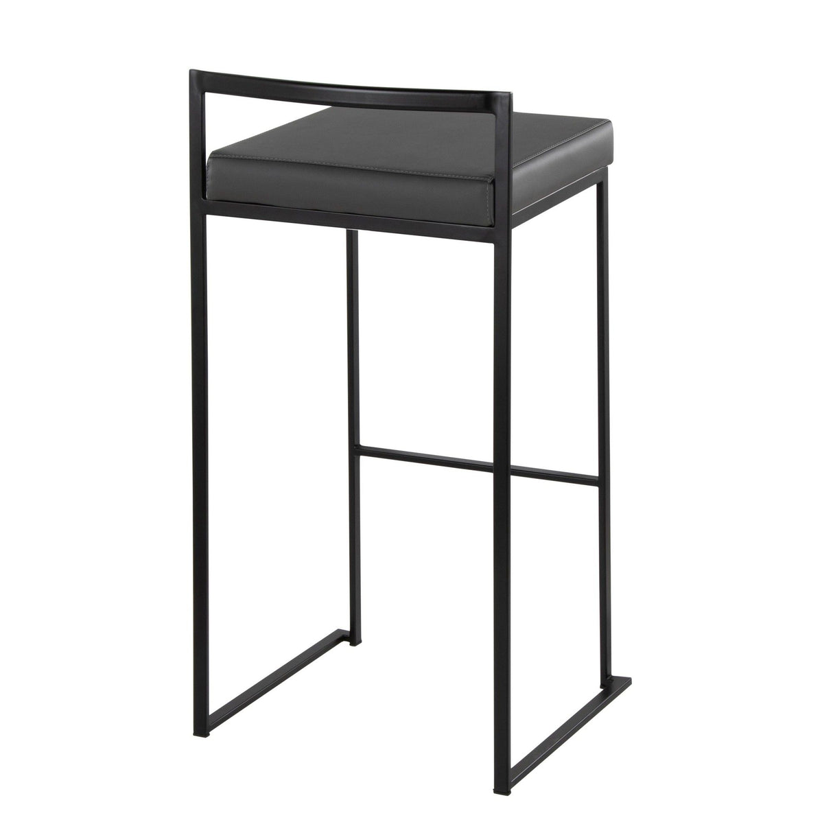 Fuji - Stackable Barstool - Black Metal