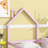 Wood Bed With House Shaped Headboard Floor Bed With Fences