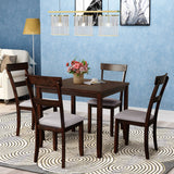 Dining Table Set Industrial Wooden Kitchen Table And Chairs For Dining Room