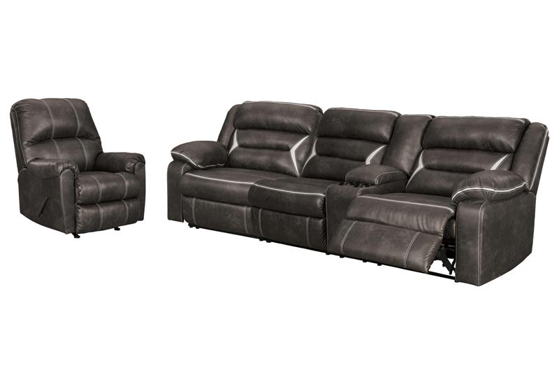 2-piece Sectional With Recliner - (PKG000831)