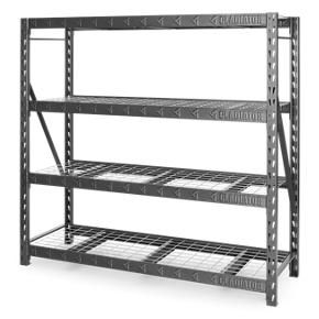 77" Wide Heavy Duty Rack With Four 24" Deep Shelves