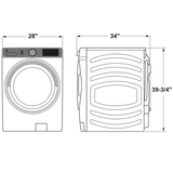 GE(R) ENERGY STAR(R) 5.0 cu. ft. Capacity Smart Front Load Steam Washer with SmartDispense(TM) UltraFresh Vent System with OdorBlock(TM) and Sanitize + Allergen - (GFW850SPNRS)