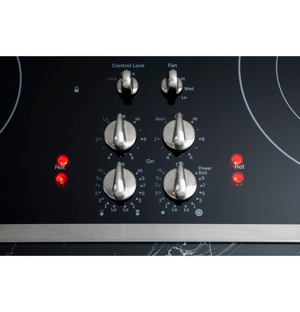 GE Profile(TM) 30" Downdraft Electric Cooktop - (PP9830SRSS)