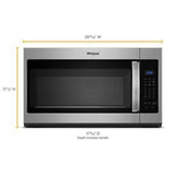 1.7 Cubic Feet Microwave Hood Combination With Electronic Touch Controls