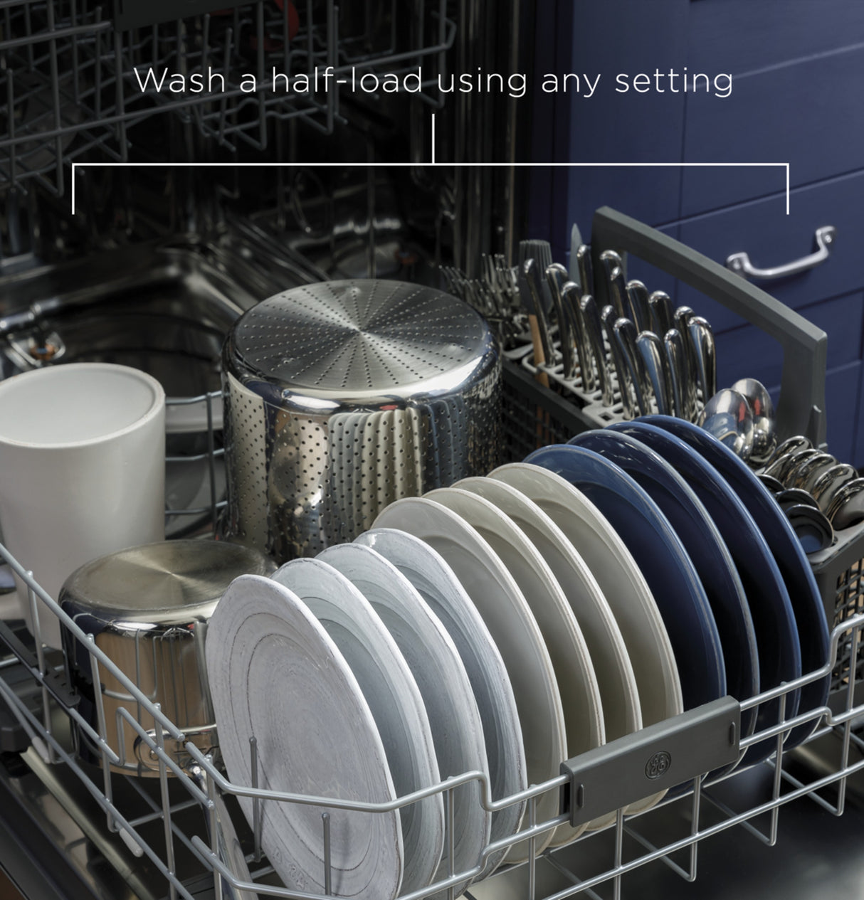 GE(R) ENERGY STAR(R) Top Control with Stainless Steel Interior Dishwasher with Sanitize Cycle & Dry Boost with Fan Assist - (GDT645SGNWW)