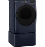 GE(R) ENERGY STAR(R) 7.8 cu. ft. Capacity Smart Front Load Electric Dryer with Sanitize Cycle - (GFD55ESPRRS)