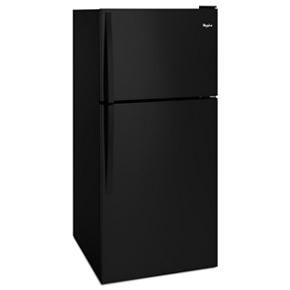 30" Wide Top Freezer Refrigerator - 18 Cubic Feet - Black - 65,9" Height