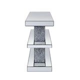 Noralie - Accent Table - Mirrored & Faux Diamonds - 34"