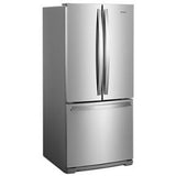 30" Wide French Door Refrigerator - 20 Cubic Feet - Fingerprint Resistant Stainless Steel - Pearl Silver