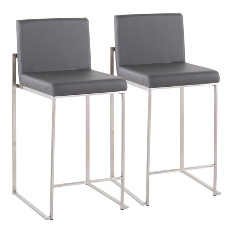 Fuji - Contemporary High Back Counter Stool, Functional Design