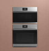 Caf(eback)(TM) 30" Smart Five in One Oven with 120V Advantium(R) Technology in Platinum Glass - (CSB913M2NS5)