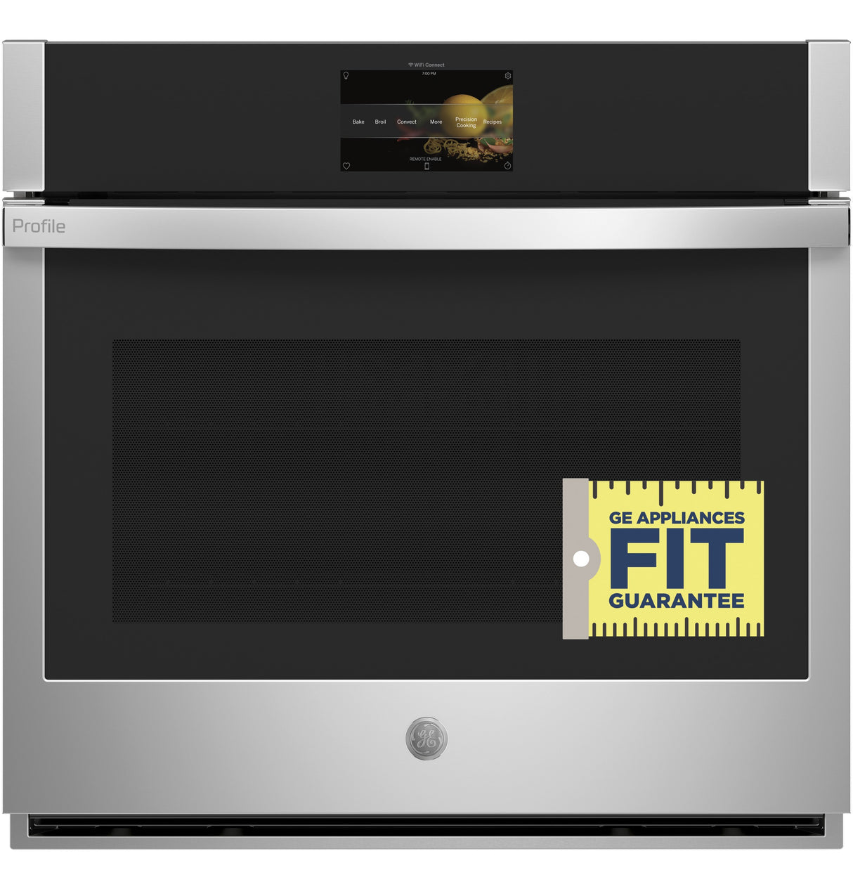 GE Profile(TM) 30" Smart Built-In Convection Single Wall Oven with In-Oven Camera and No Preheat Air Fry - (PTS9000SNSS)