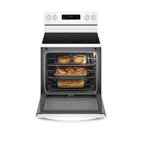 64 Cubic Feet Freestanding Electric Range With Frozen Bake Technology - White