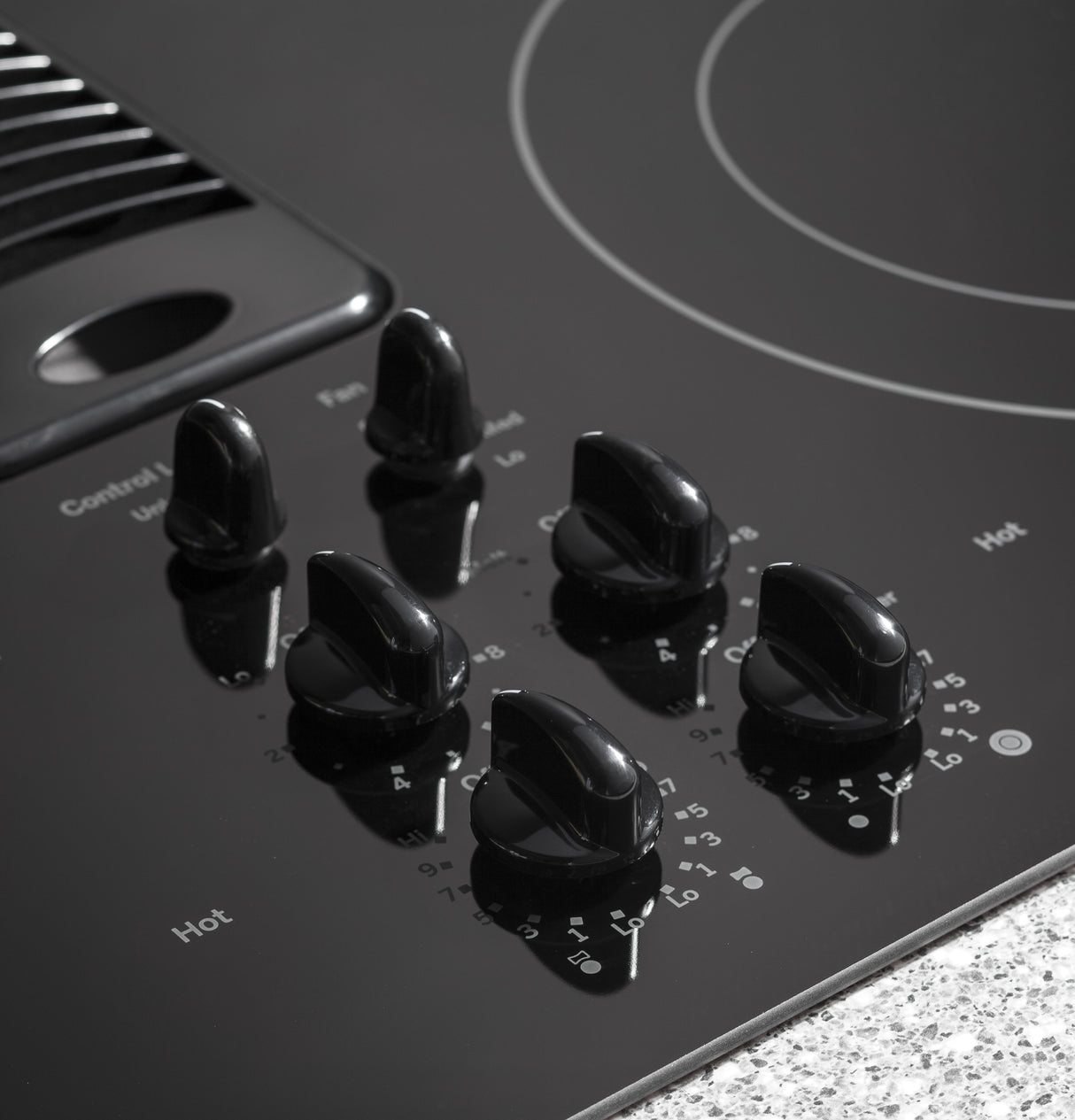 GE Profile(TM) 30" Downdraft Electric Cooktop - (PP9830DRBB)