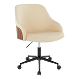 Bacci - Office Chair - Black Metal Base