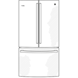 GE Profile(TM) ENERGY STAR(R) 23.1 Cu. Ft. Counter-Depth Fingerprint Resistant French-Door Refrigerator - (PWE23KYNFS)