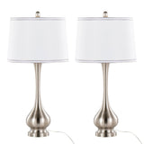 Cairo - 28" Metal Table Lamp (Set of 2) - White