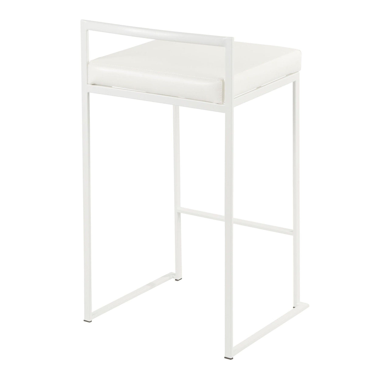 Fuji - Stackable Counter Stool - White Base (Set of 2)