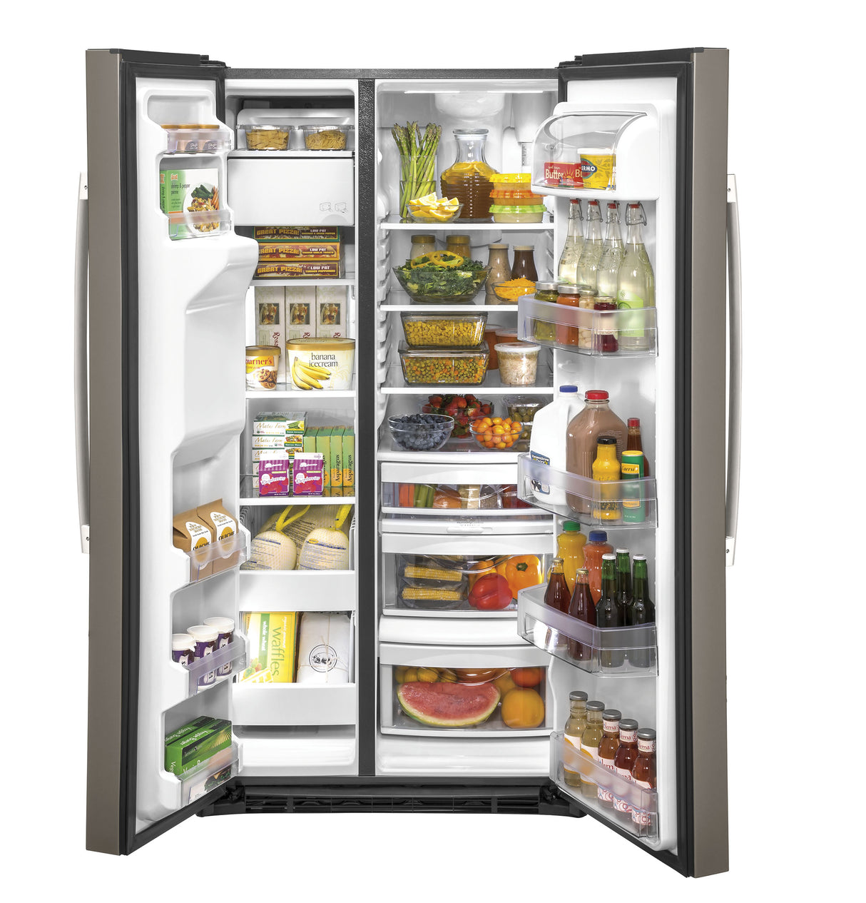 GE(R) 25.1 Cu. Ft. Side-By-Side Refrigerator - (GSS25IMNES)