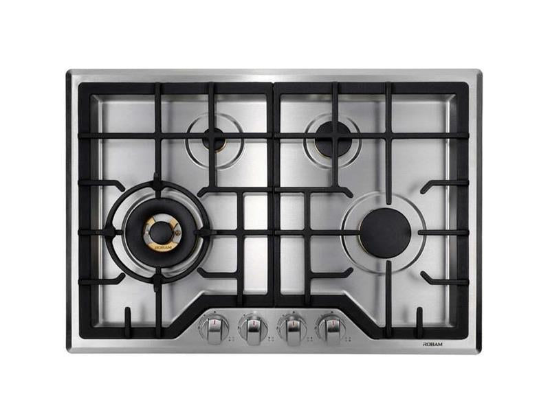 ROBAM G Model 30-in 4 Burners Stainless Steel Gas Cooktop - (ROBAMG413)