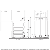 Hotpoint(R) 6.2 cu. ft. Capacity aluminized alloy Electric Dryer - (HTX24EASKWS)