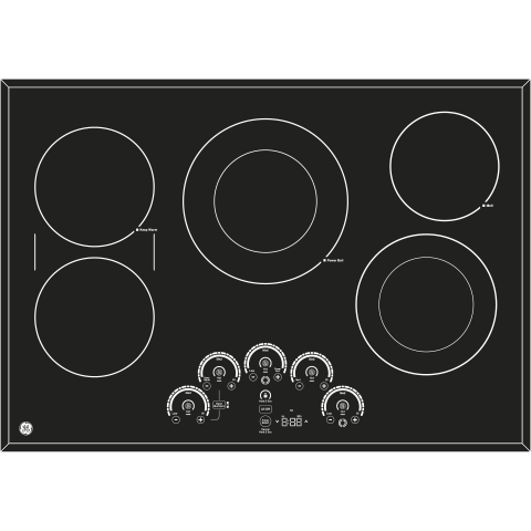 GE Profile(TM) 30" Built-In Touch Control Electric Cooktop - (PP9030DJBB)