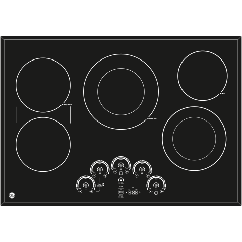 GE Profile(TM) 30" Built-In Touch Control Electric Cooktop - (PP9030DJBB)